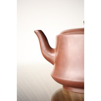 中国宜興 王石耕 紫砂朱泥急須　P242 