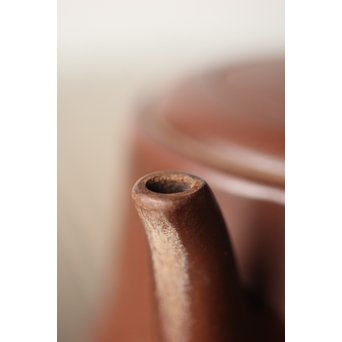 中国宜興 王石耕 紫砂朱泥急須　P242 