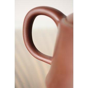 中国宜興 王石耕 紫砂朱泥急須　P242 