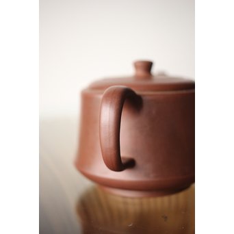 中国宜興 王石耕 紫砂朱泥急須　P242 