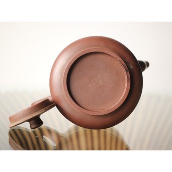 中国宜興 王石耕 紫砂朱泥急須　P242 