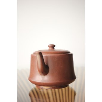 中国宜興 王石耕 紫砂朱泥急須　P242 