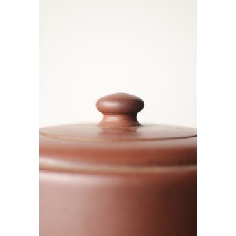 中国宜興 王石耕 紫砂朱泥急須　P242 