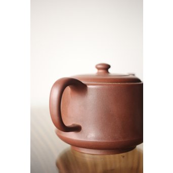 中国宜興 王石耕 紫砂朱泥急須　P242 