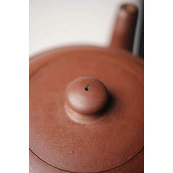 中国宜興 王石耕 紫砂朱泥急須　P242 