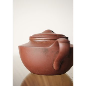 中国宜興 紫砂朱泥 70年代早期 曹婉芬 線圓壺/线圆壶 茶壺/急須　P246 