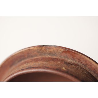 中国宜興 紫砂朱泥 70年代早期 曹婉芬 線圓壺/线圆壶 茶壺/急須　P246 