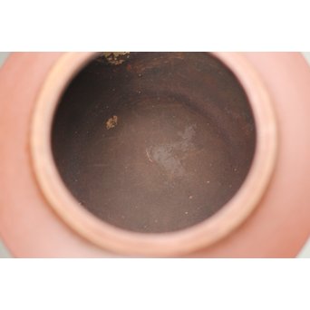 中国宜興 紫砂朱泥 70年代早期 曹婉芬 線圓壺/线圆壶 茶壺/急須　P246 