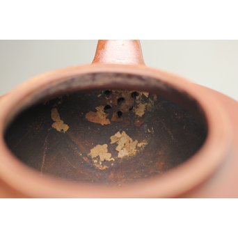 中国宜興 紫砂朱泥 70年代早期 曹婉芬 線圓壺/线圆壶 茶壺/急須　P246 