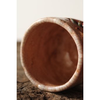 楽山焼 蟹彫 湯呑　P250 