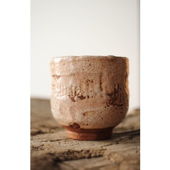 楽山焼 蟹彫 湯呑　P250 