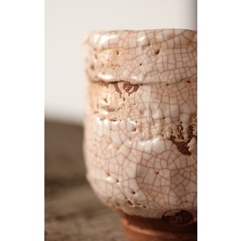 楽山焼 蟹彫 湯呑　P250 