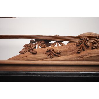 富士に龍 木彫欄間 2枚1組　R0104Y 