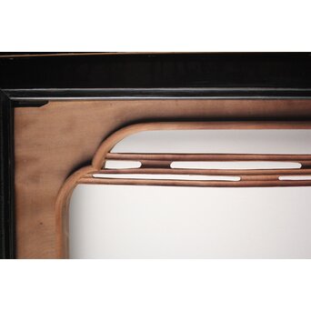 富士に龍 木彫欄間 2枚1組　R0104Y 