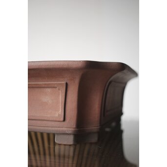 常滑焼 中野行山 外縁隅切額面長方鉢　P251 