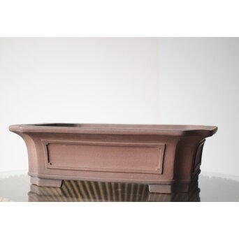 常滑焼 中野行山 外縁隅切額面長方鉢　P251 