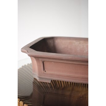 常滑焼 中野行山 外縁隅切額面長方鉢　P251 