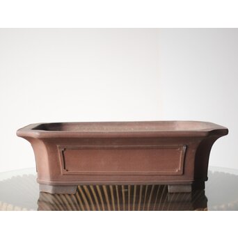 常滑焼 中野行山 外縁隅切額面長方鉢　P251 