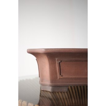 常滑焼 中野行山 外縁隅切額面長方鉢　P251 