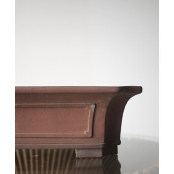 常滑焼 中野行山 外縁隅切額面長方鉢　P251 