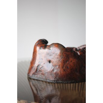 天然木 瘤木 煎茶盆  瓶掛　X299 