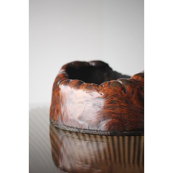 天然木 瘤木 煎茶盆  瓶掛　X299 