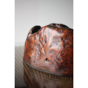 天然木 瘤木 煎茶盆  瓶掛　X299 