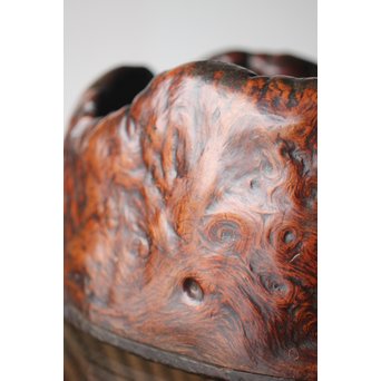 天然木 瘤木 煎茶盆  瓶掛　X299 