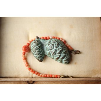 佐々木象堂 松ぼっくり帯留　M266 