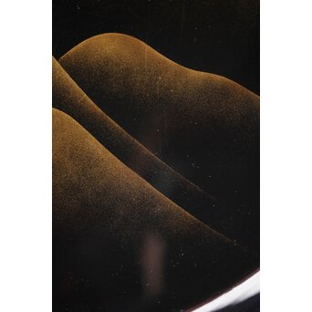 遠山蒔絵 研ぎ出し蒔絵丸盆 6枚1組　Q277 