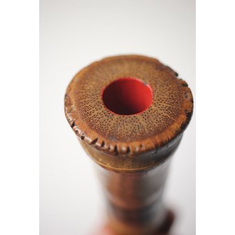 法具 江戸期 虚無僧尺八 「勇」在銘 三印 五穴　U254 