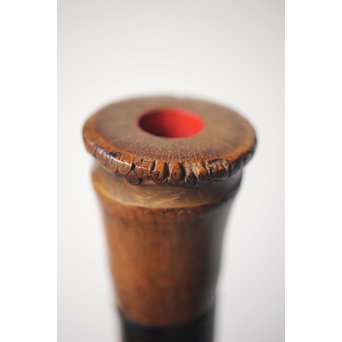 法具 江戸期 虚無僧尺八 「勇」在銘 三印 五穴　U254 