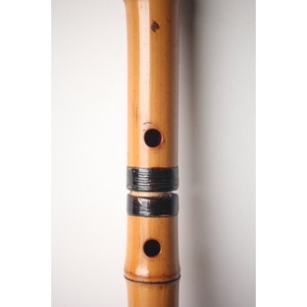 法具 江戸期 虚無僧尺八 「勇」在銘 三印 五穴　U254 