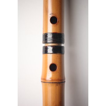 法具 江戸期 虚無僧尺八 「勇」在銘 三印 五穴　U254 