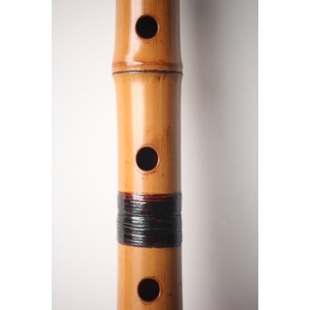 法具 江戸期 虚無僧尺八 「勇」在銘 三印 五穴　U254 