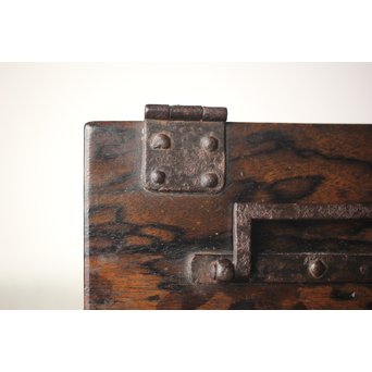 黒柿孔雀杢 印箱　X302 