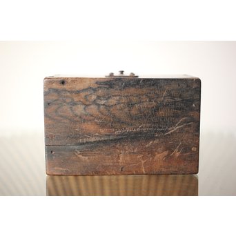 黒柿孔雀杢 印箱　X302 