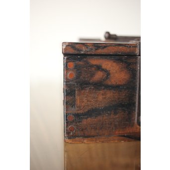 黒柿孔雀杢 印箱　X302 