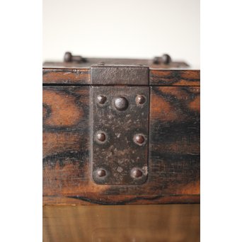 黒柿孔雀杢 印箱　X302 