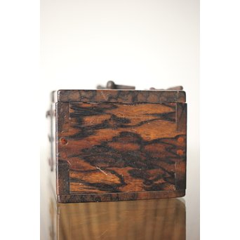 黒柿孔雀杢 印箱　X302 