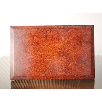 阿達祥山 楓瘤木 指物硯箱　X303 