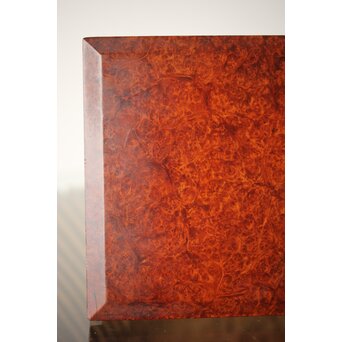 阿達祥山 楓瘤木 指物硯箱　X303 