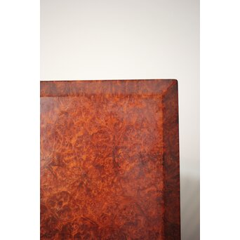 阿達祥山 楓瘤木 指物硯箱　X303 