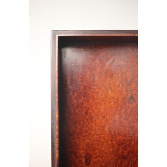 阿達祥山 楓瘤木 指物硯箱　X303 