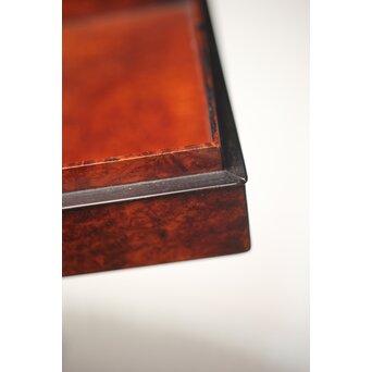 阿達祥山 楓瘤木 指物硯箱　X303 