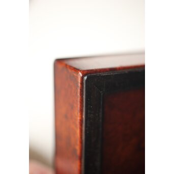 阿達祥山 楓瘤木 指物硯箱　X303 