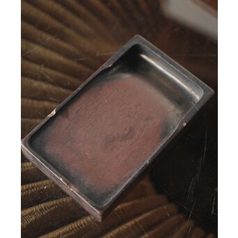 阿達祥山 楓瘤木 指物硯箱　X303 