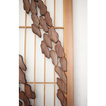 松に吊灯籠 書院 4枚1組　R0107Y 