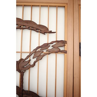 松に吊灯籠 書院 4枚1組　R0107Y 