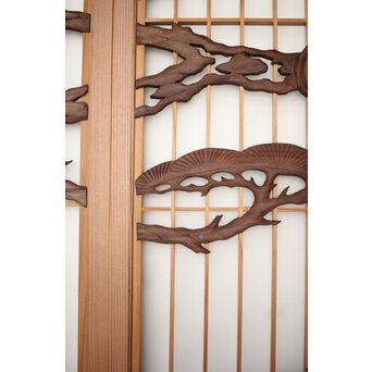 松に吊灯籠 書院 4枚1組　R0107Y 